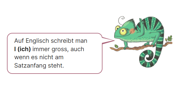 Cali übt sich als Lehrerin und vermittelt den Kindern eine sprachliche Regel.