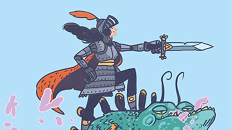 Deutsch Ritter auf Drachen